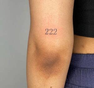 222 tattoo|8 The Art Of 222 Tattoos: Designs And Variations